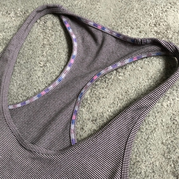 Lululemon Striped Cool Racerback Tank Top EUC - Picture 7 of 8